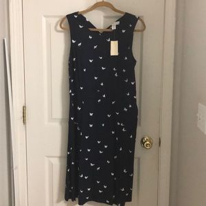 Butterfly print dress